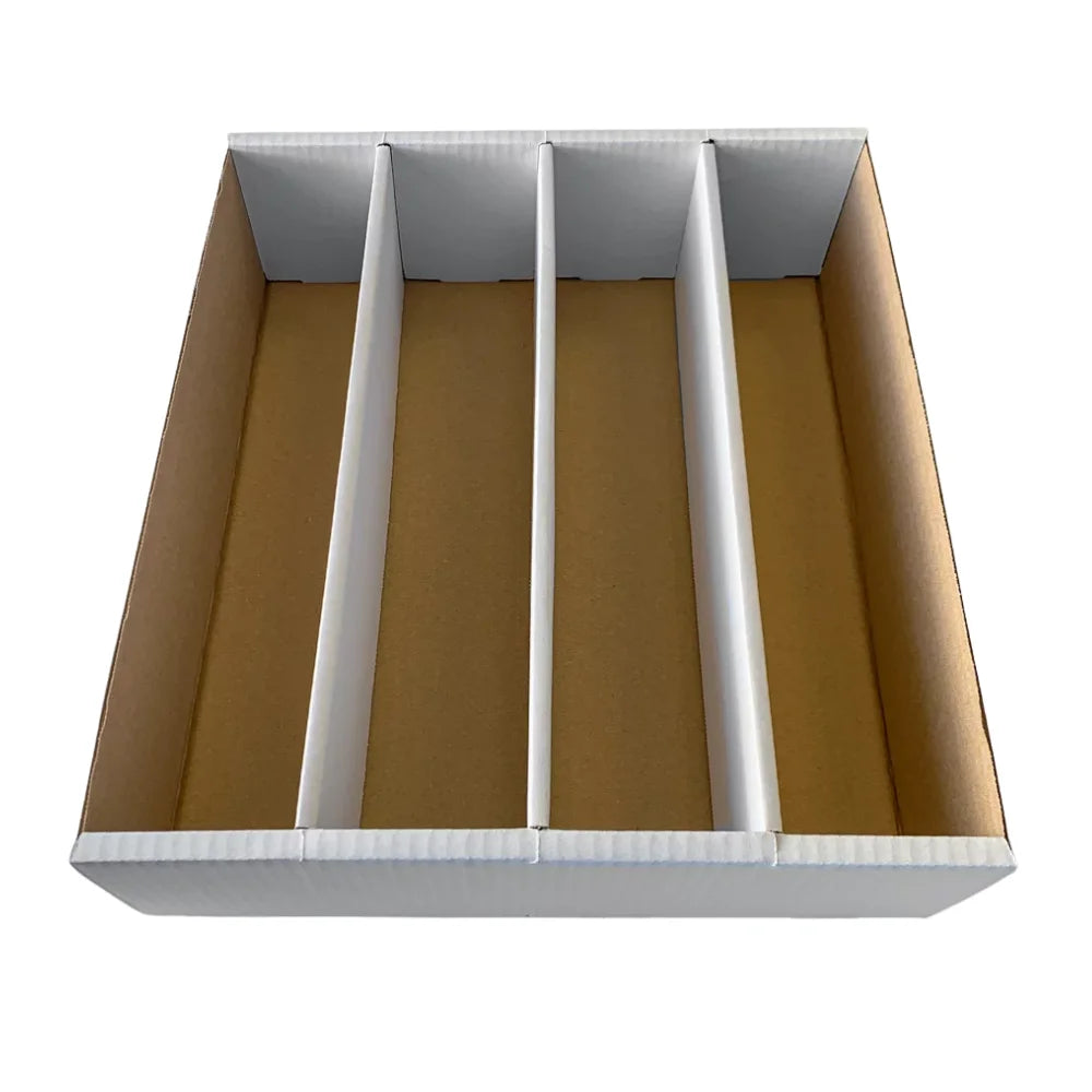 cardcosmos Kartenbox für 4000 Karten – Storage Box mit 4 Reihen