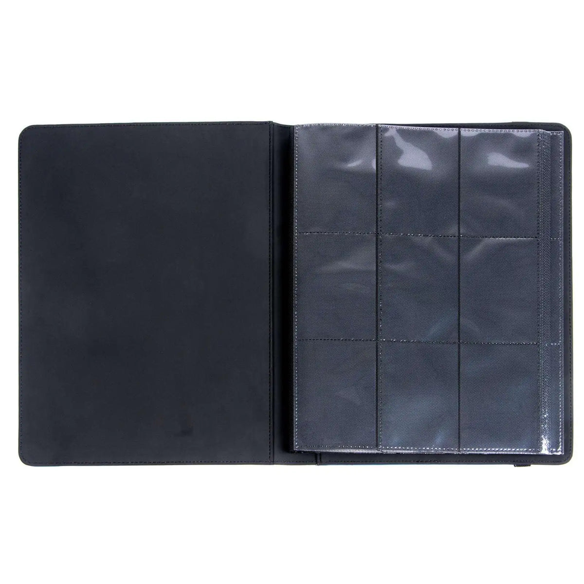 cardcosmos - 9 Pocket Strap Premium Leather Binder - Dunkelblau