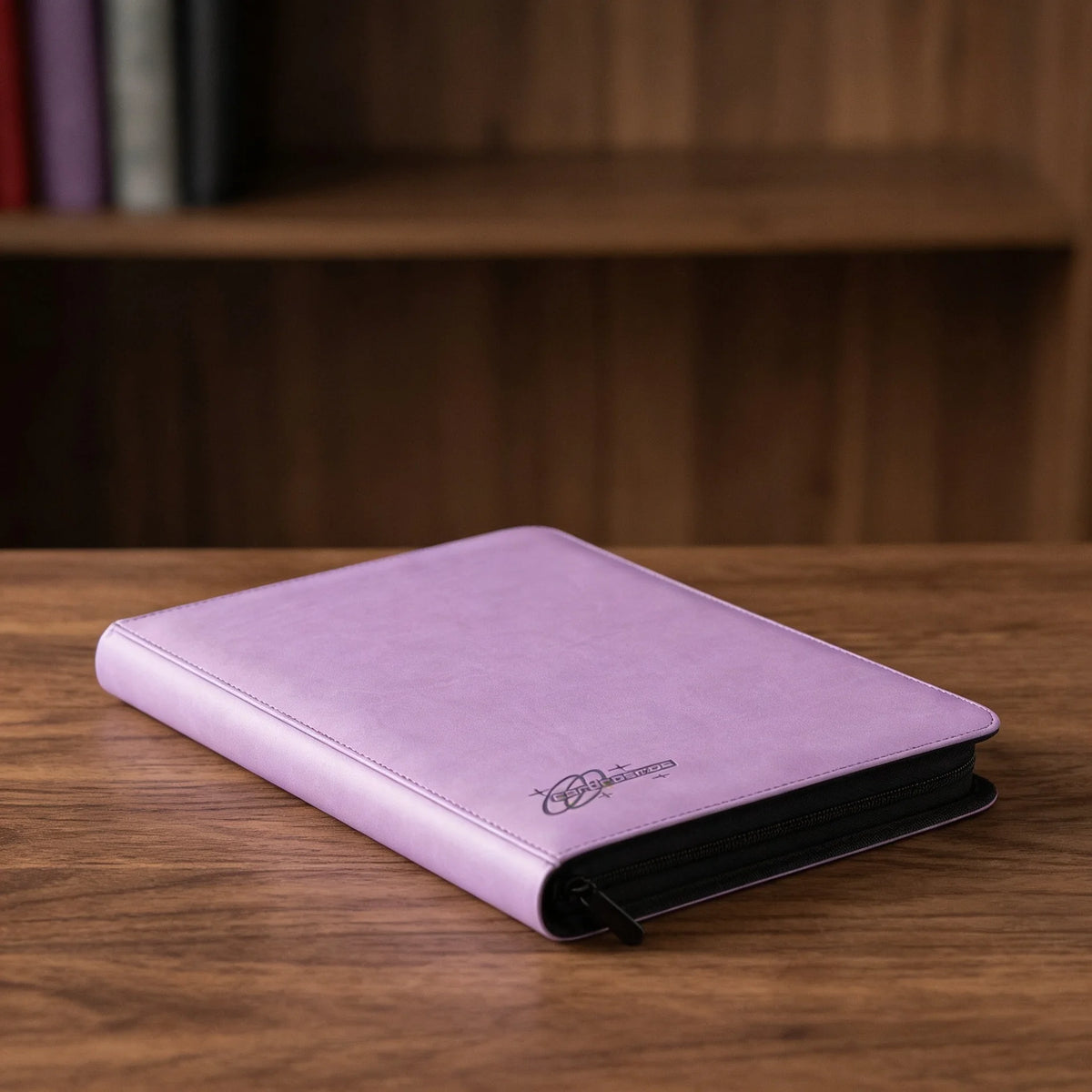 cardcosmos - 9 Pocket Zip Premium Leather Binder - Lila