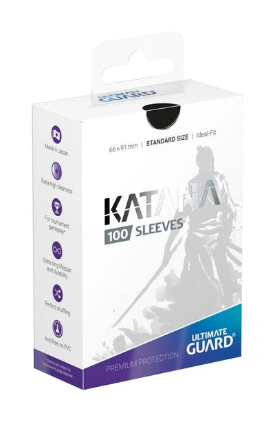 Ultimate Guard Katana Sleeves Standard Size Schwarz - 100 Stück