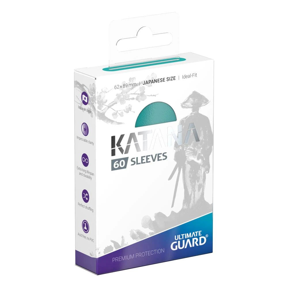 Ultimate Guard Katana Sleeves Japanese Size Turquoise – 60 pieces